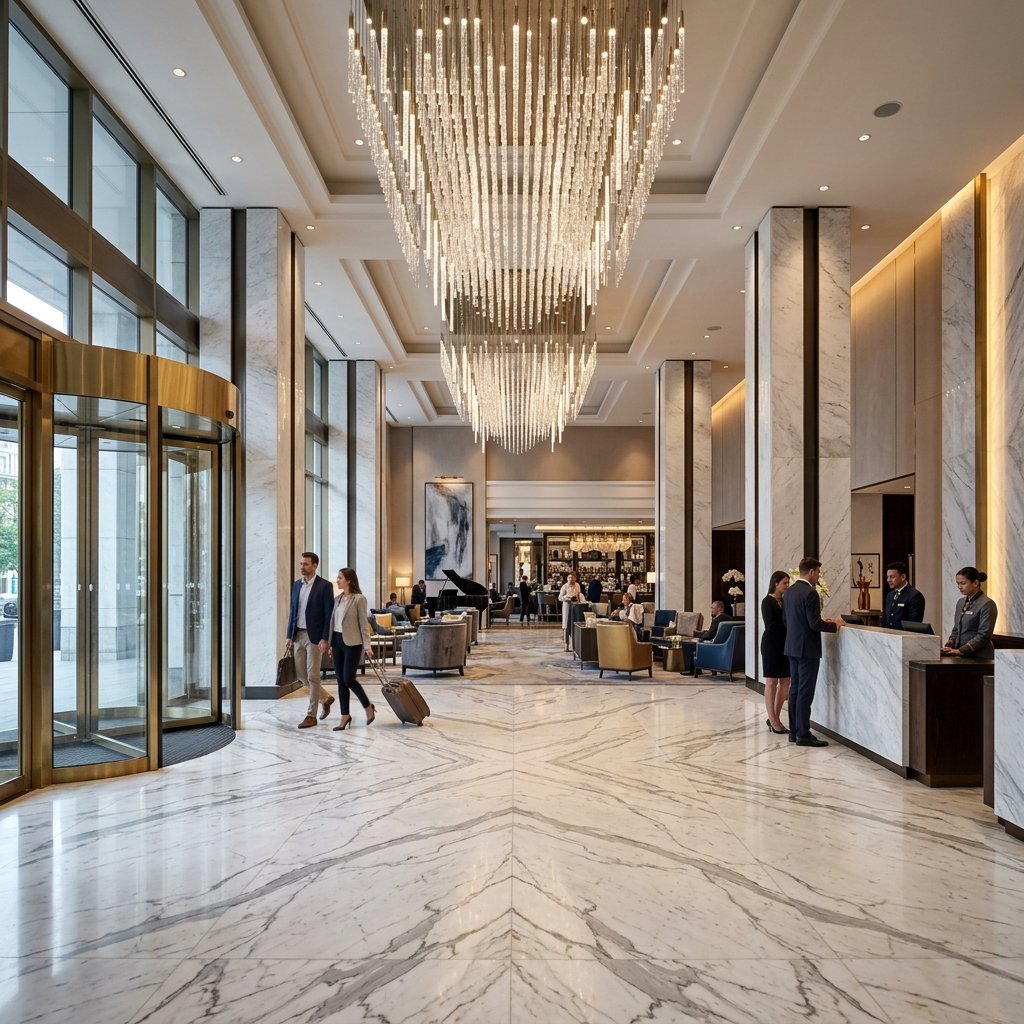 White Italian Marble Interior